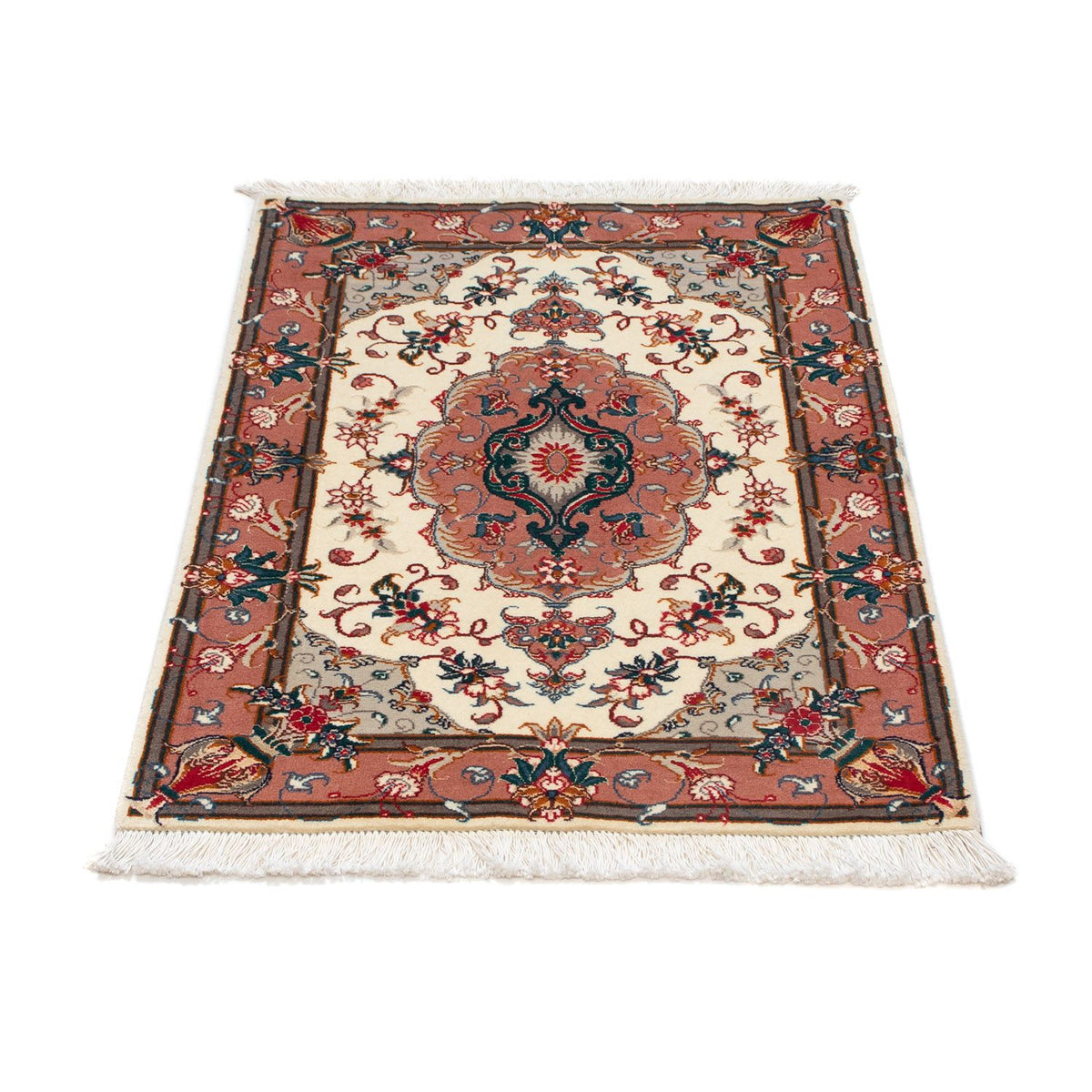 Perzisch tapijt - Tabriz - Royal - 90 x 60 cm - beige