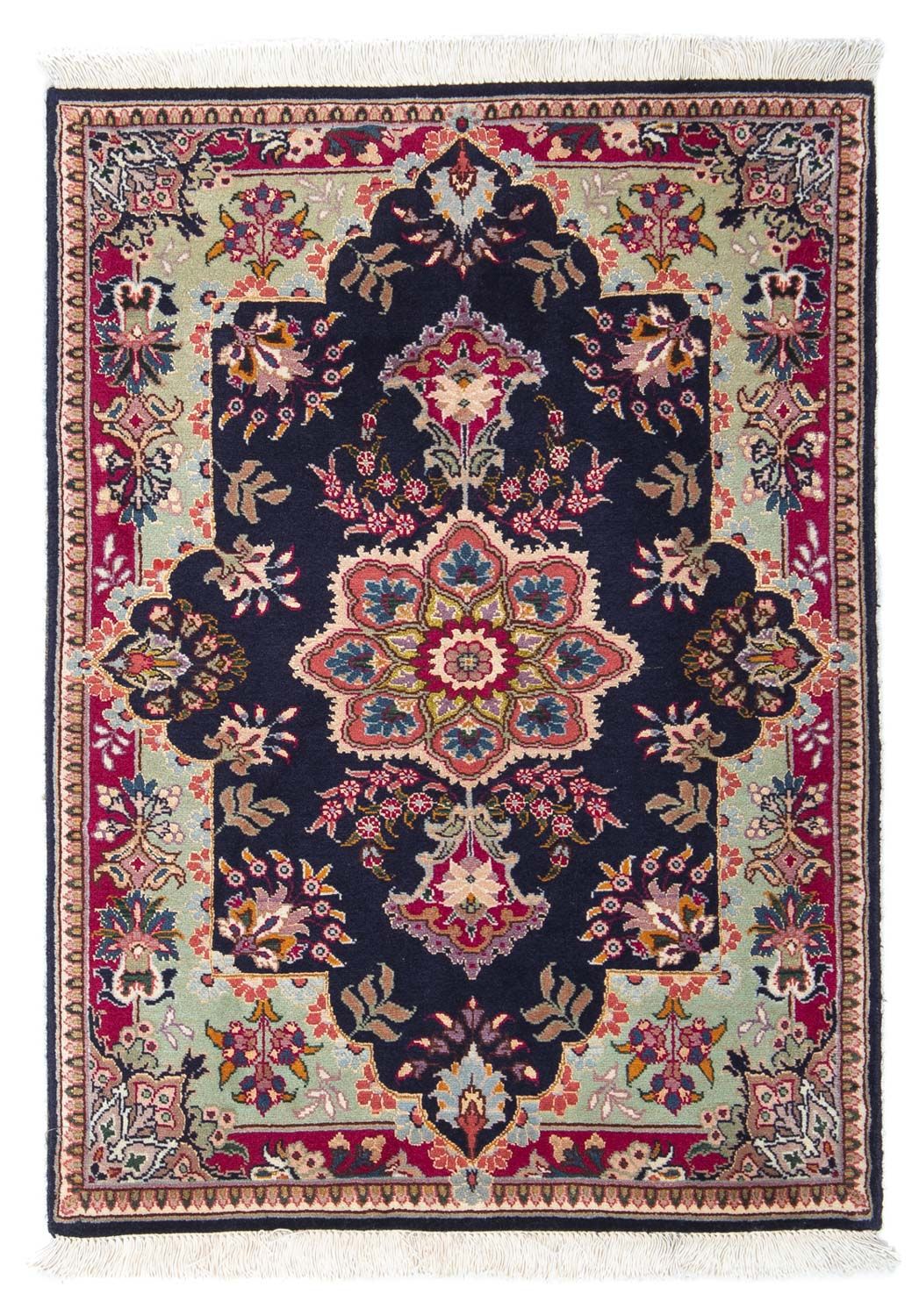Perzisch tapijt - Tabriz - Royal - 90 x 60 cm - donkerblauw