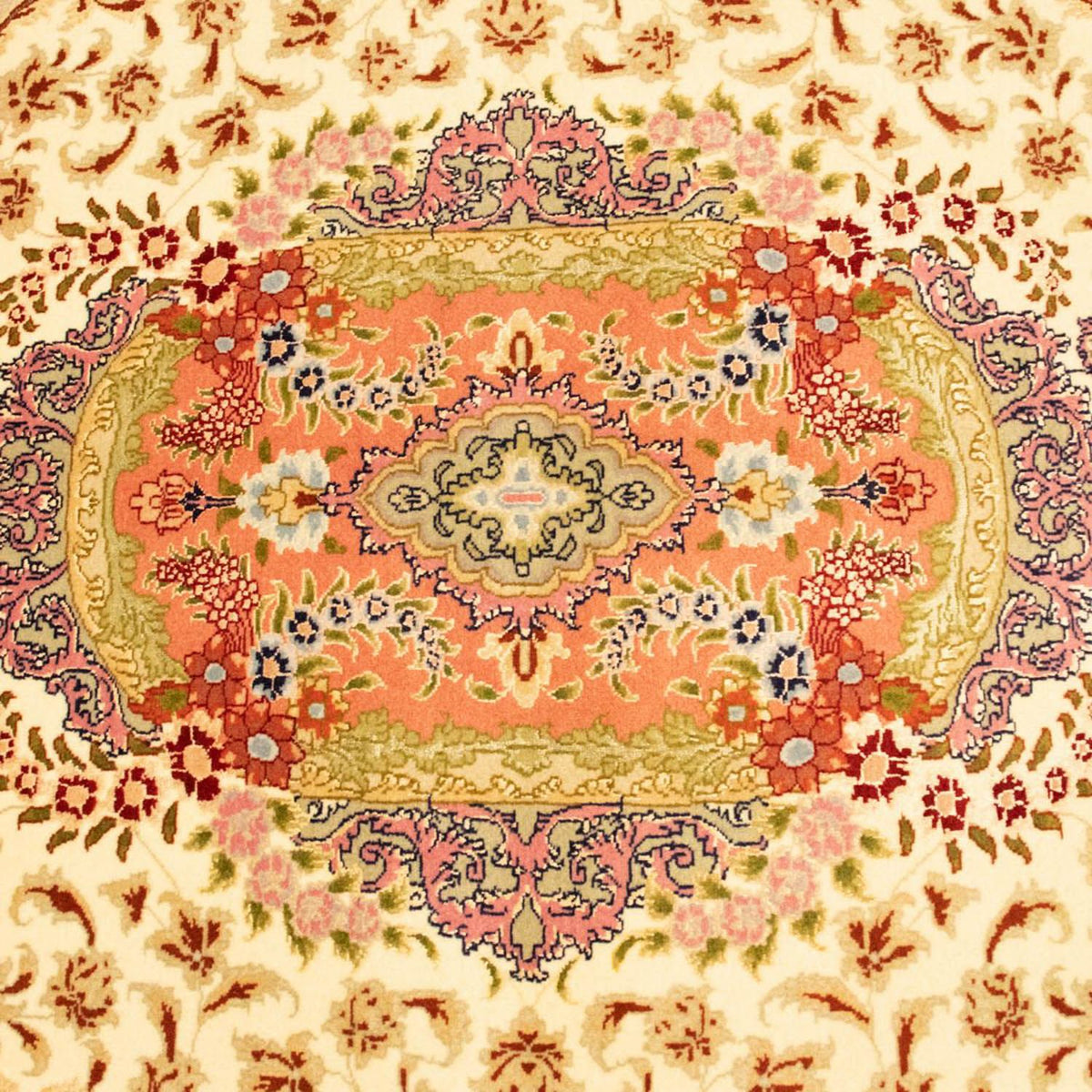 Perzisch tapijt - Tabriz - Royal - 150 x 101 cm - beige