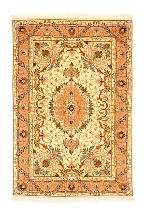 Perzisch tapijt - Tabriz - Royal - 148 x 98 cm - beige