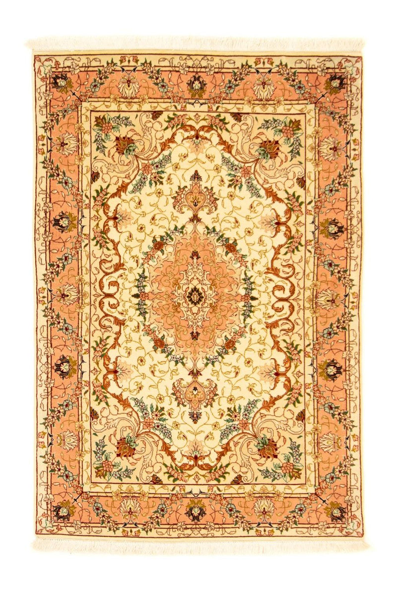 Perzisch tapijt - Tabriz - Royal - 148 x 98 cm - beige