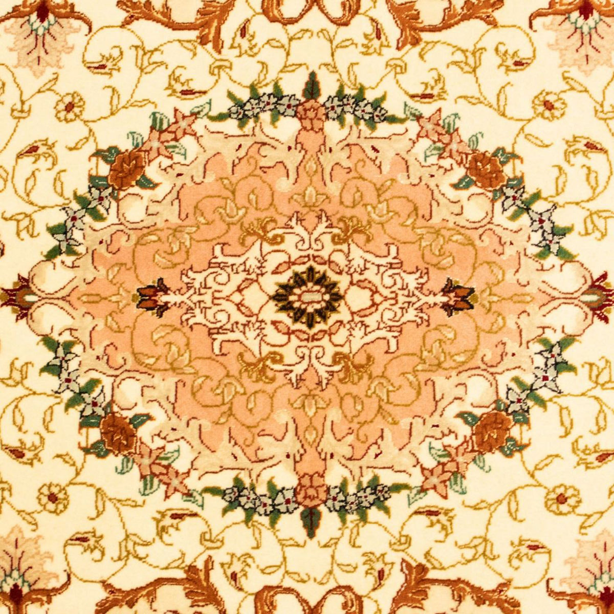 Perzisch tapijt - Tabriz - Royal - 148 x 98 cm - beige