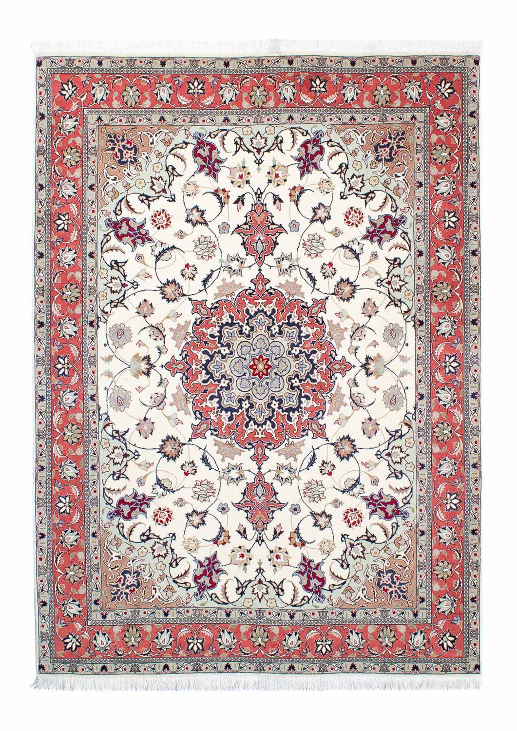 Perzisch tapijt - Tabriz - Royal - 205 x 146 cm - beige