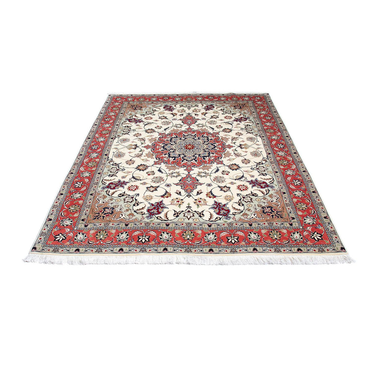 Perzisch tapijt - Tabriz - Royal - 205 x 146 cm - beige
