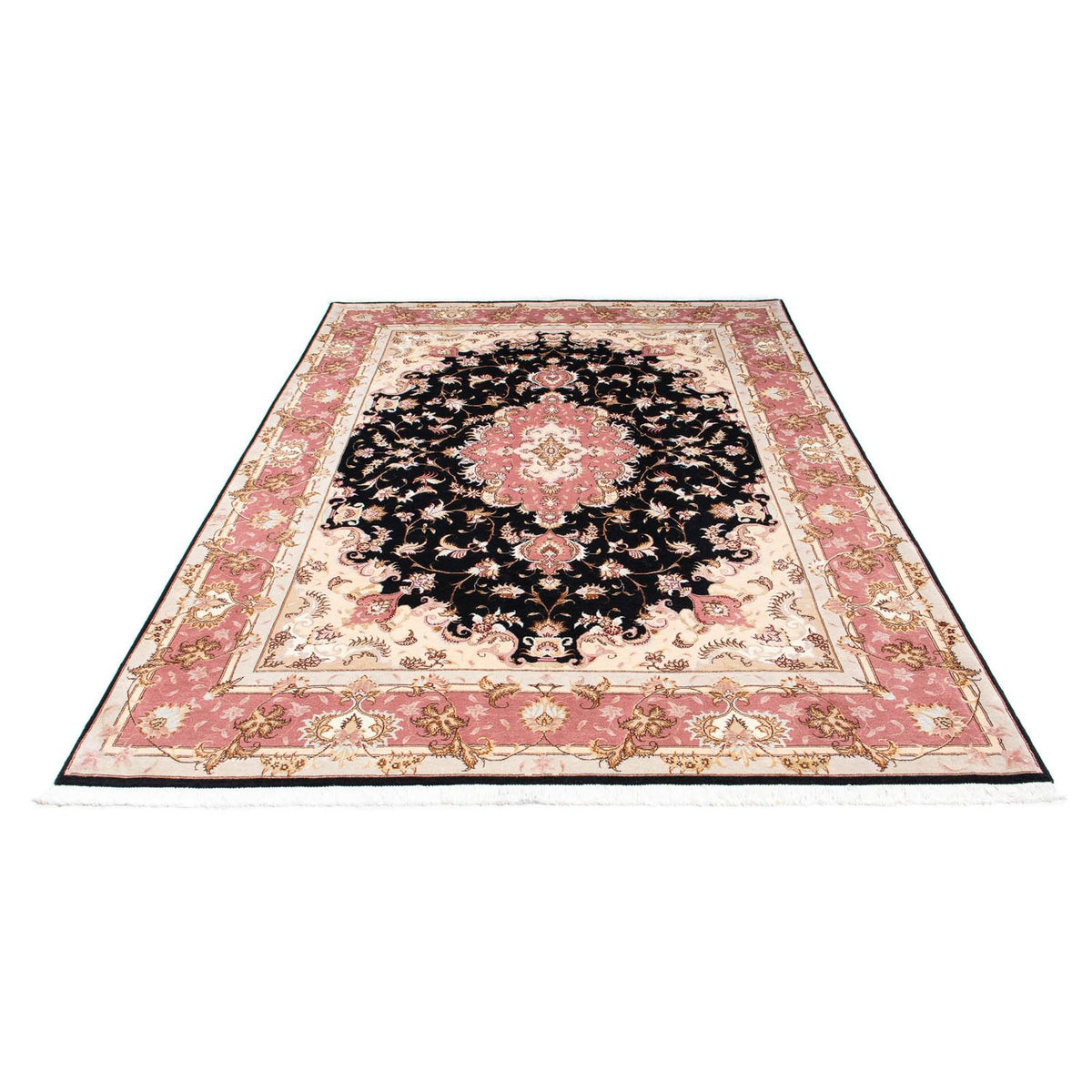 Perzisch tapijt - Tabriz - Royal - 243 x 168 cm - donkerblauw