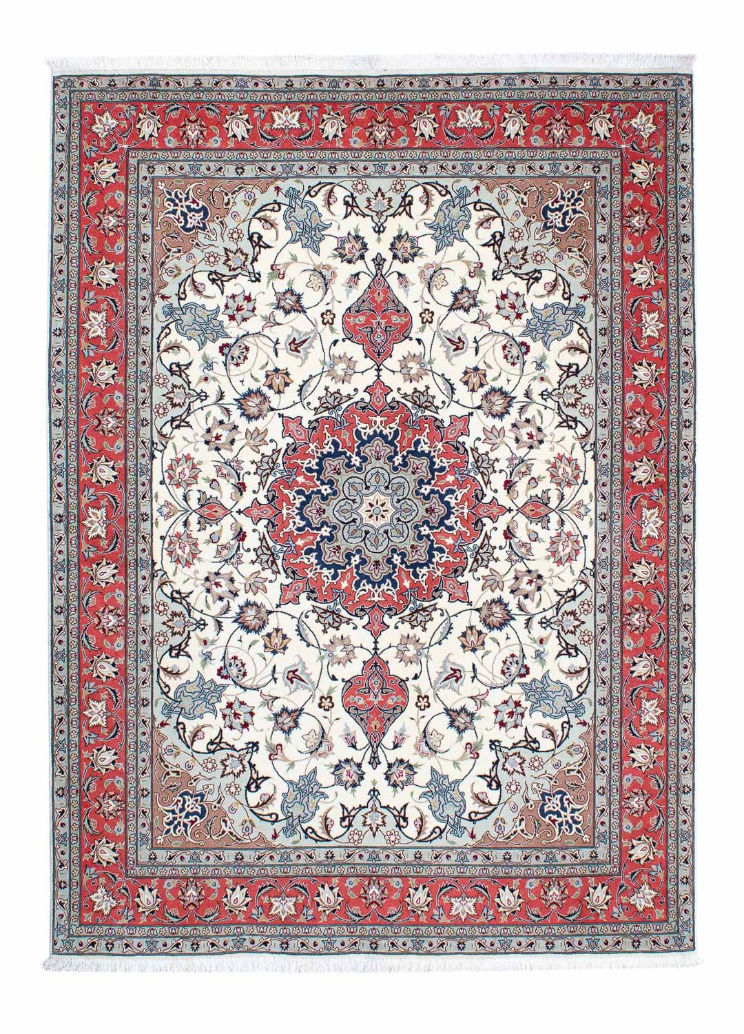 Perzisch tapijt - Tabriz - Royal - 215 x 153 cm - beige