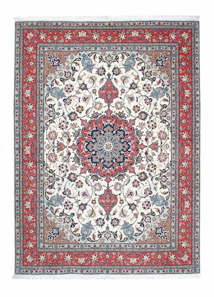 Perzisch tapijt - Tabriz - Royal - 215 x 153 cm - beige