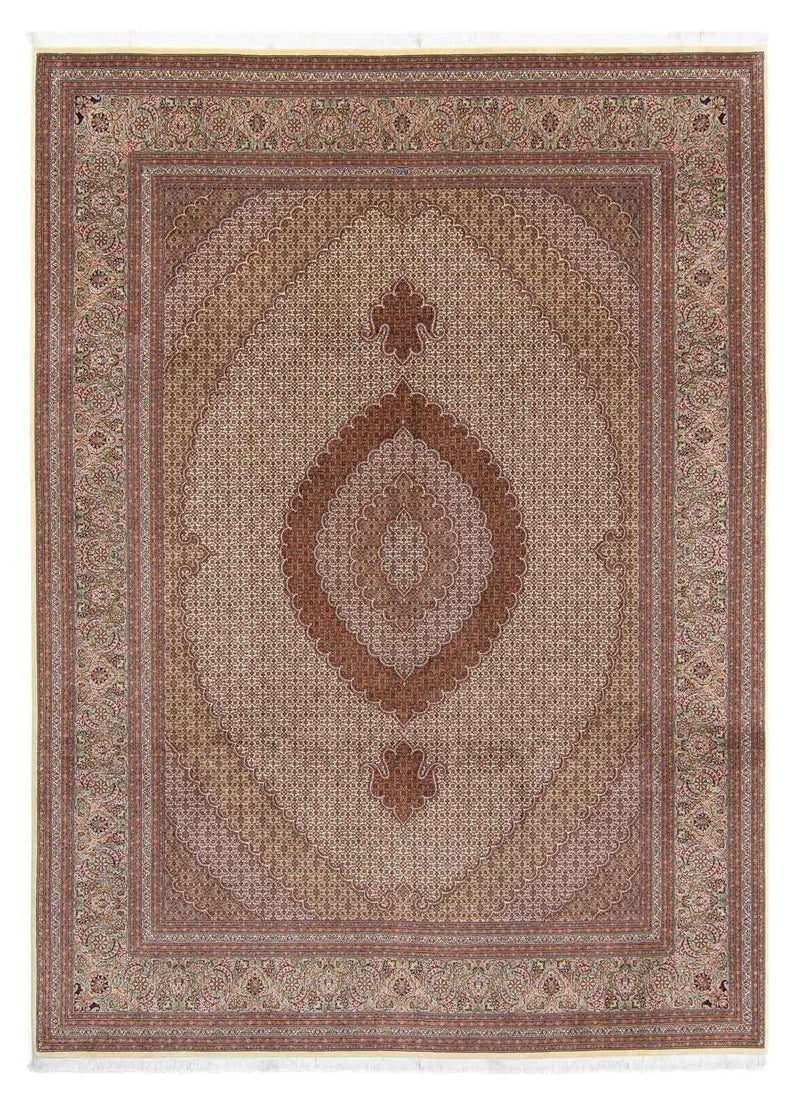 Perzisch tapijt - Tabriz - 350 x 254 cm - bruin
