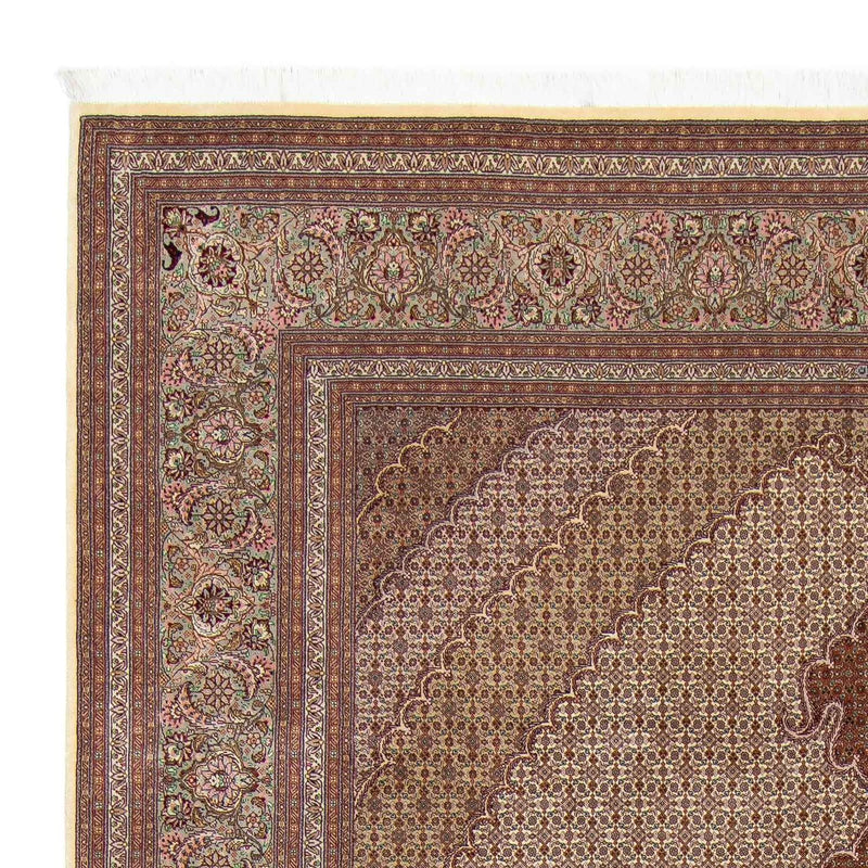 Perzisch tapijt - Tabriz - 350 x 254 cm - bruin