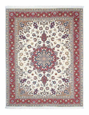 Perzisch tapijt - Tabriz - Royal - 198 x 154 cm - beige