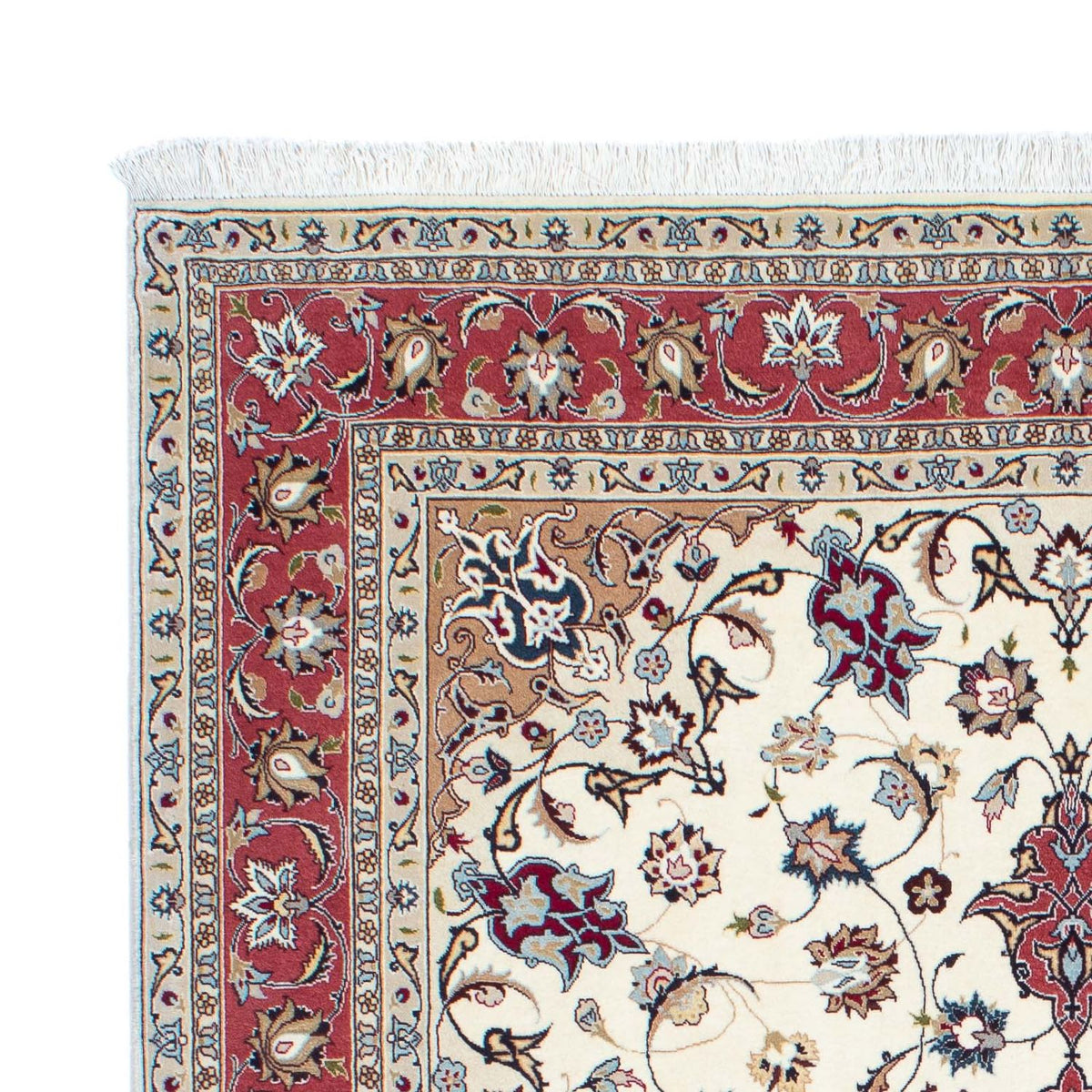 Perzisch tapijt - Tabriz - Royal - 198 x 154 cm - beige