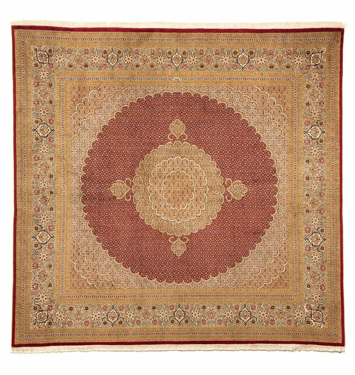 Perzisch tapijt - Tabriz vierkant  - 251 x 247 cm - donkerrood