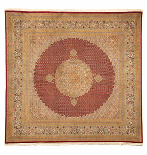 Perzisch tapijt - Tabriz vierkant  - 251 x 247 cm - donkerrood