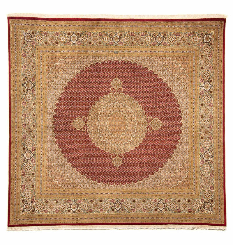 Perzisch tapijt - Tabriz vierkant  - 251 x 247 cm - donkerrood