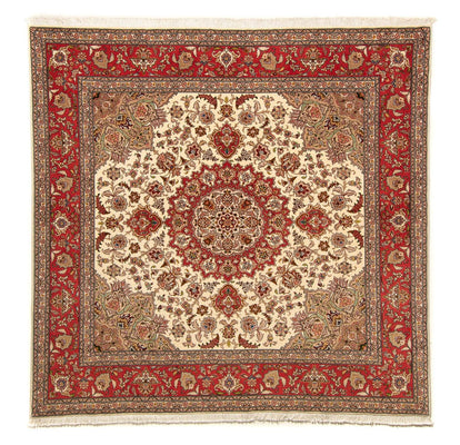Perzisch tapijt - Tabriz - Royal vierkant  - 203 x 200 cm - beige