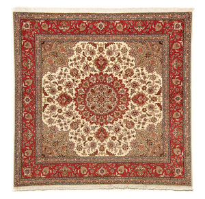 Perzisch tapijt - Tabriz - Royal vierkant  - 203 x 200 cm - beige