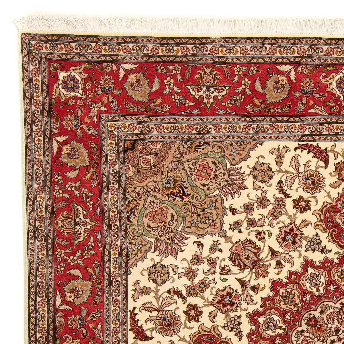 Perzisch tapijt - Tabriz - Royal vierkant  - 203 x 200 cm - beige
