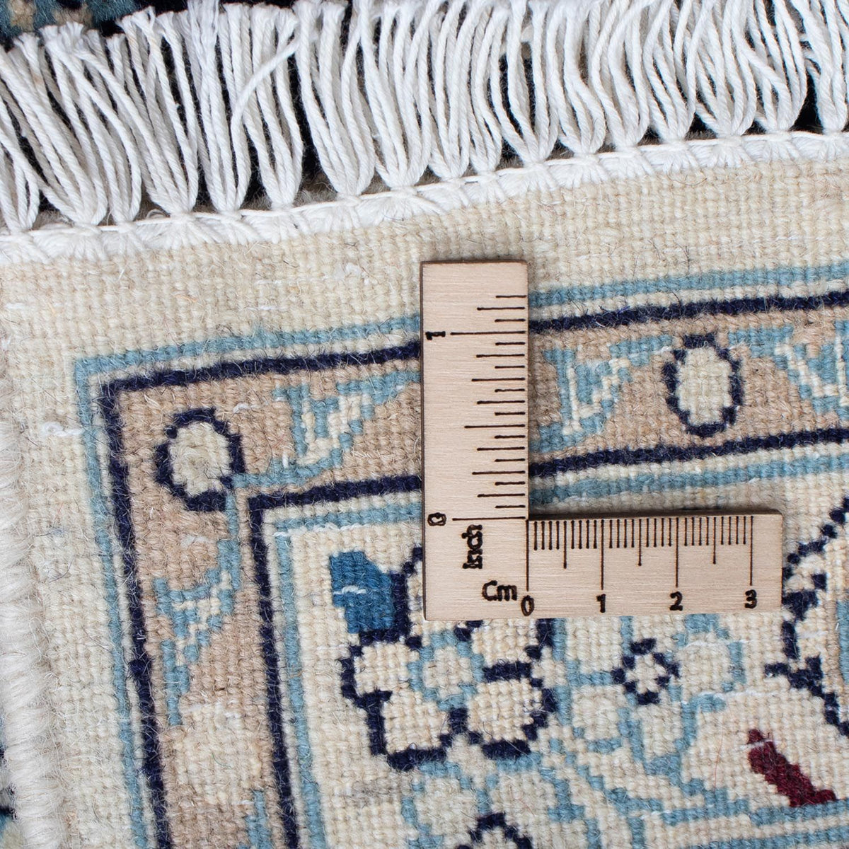 Perzisch tapijt - Nain - Koninklijk - 90 x 58 cm - donkerblauw