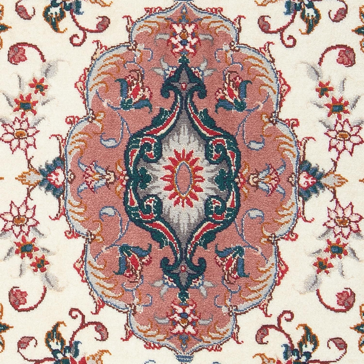 Perzisch tapijt - Tabriz - Royal - 92 x 60 cm - beige