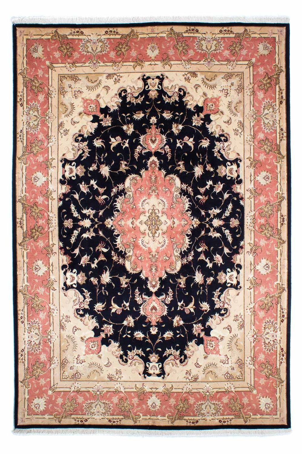 Perzisch tapijt - Tabriz - Royal - 245 x 168 cm - donkerblauw
