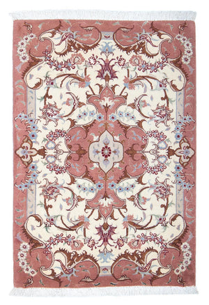 Perzisch tapijt - Tabriz - Royal - 92 x 61 cm - beige