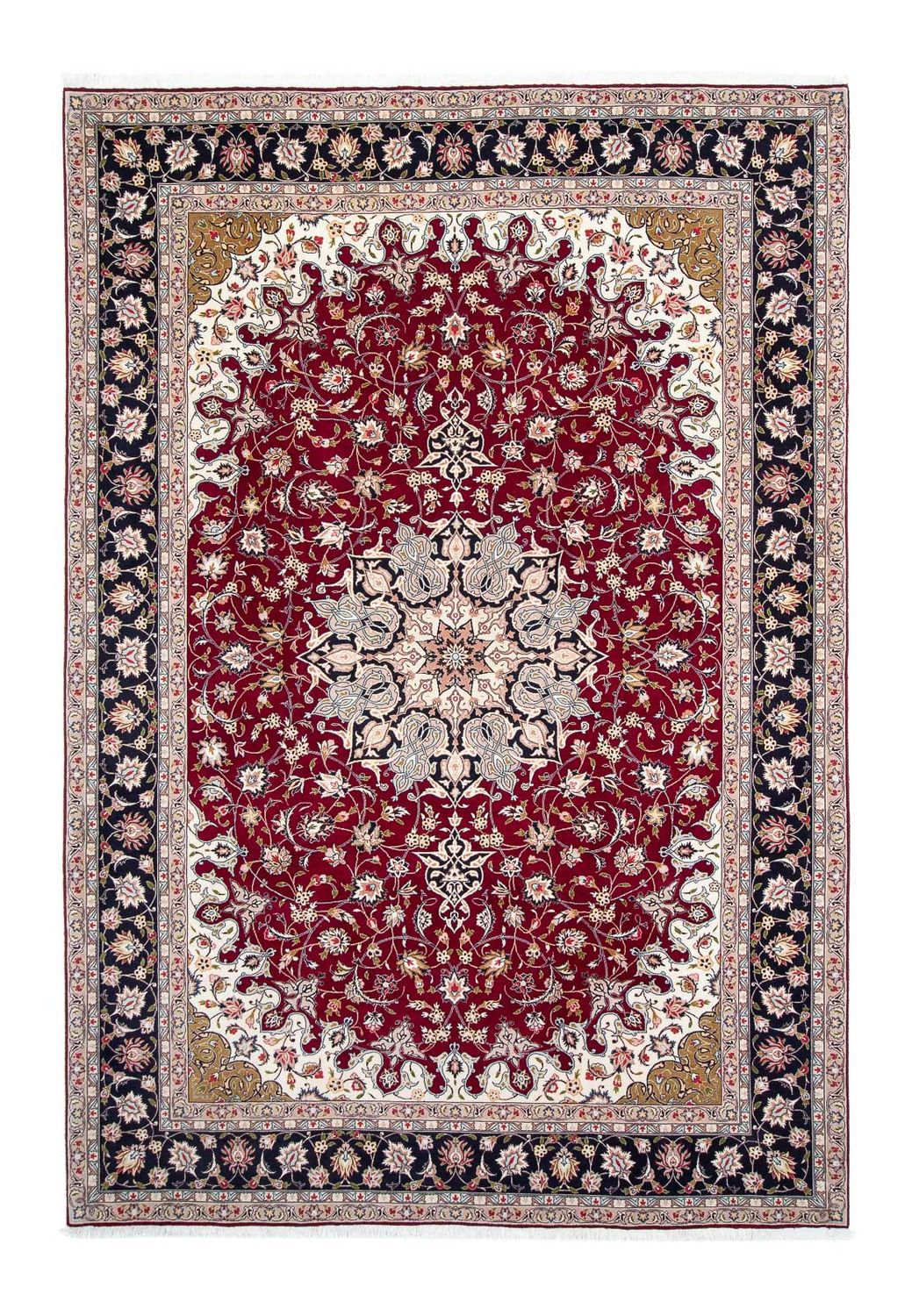 Perzisch tapijt - Tabriz - Royal - 305 x 205 cm - donkerrood