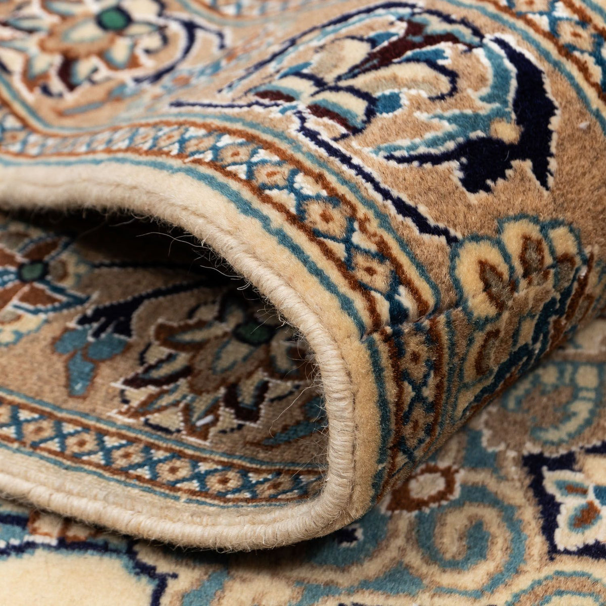 Perzisch tapijt - Nain - Premium - 362 x 243 cm - donker beige