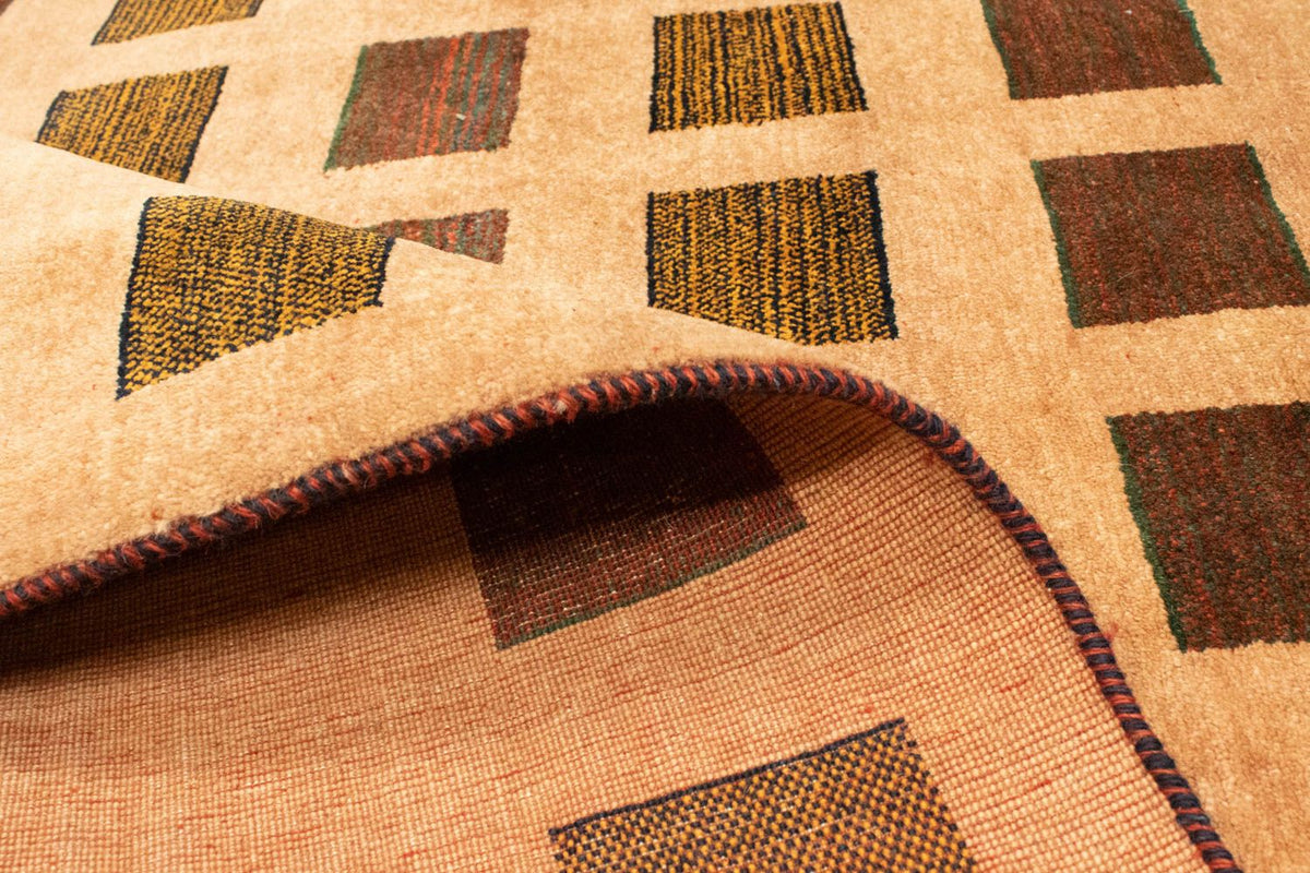 Gabbeh Tapijt - Loribaft Perzisch - 231 x 173 cm - goud