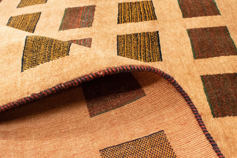 Gabbeh Tapijt - Loribaft Perzisch - 231 x 173 cm - goud