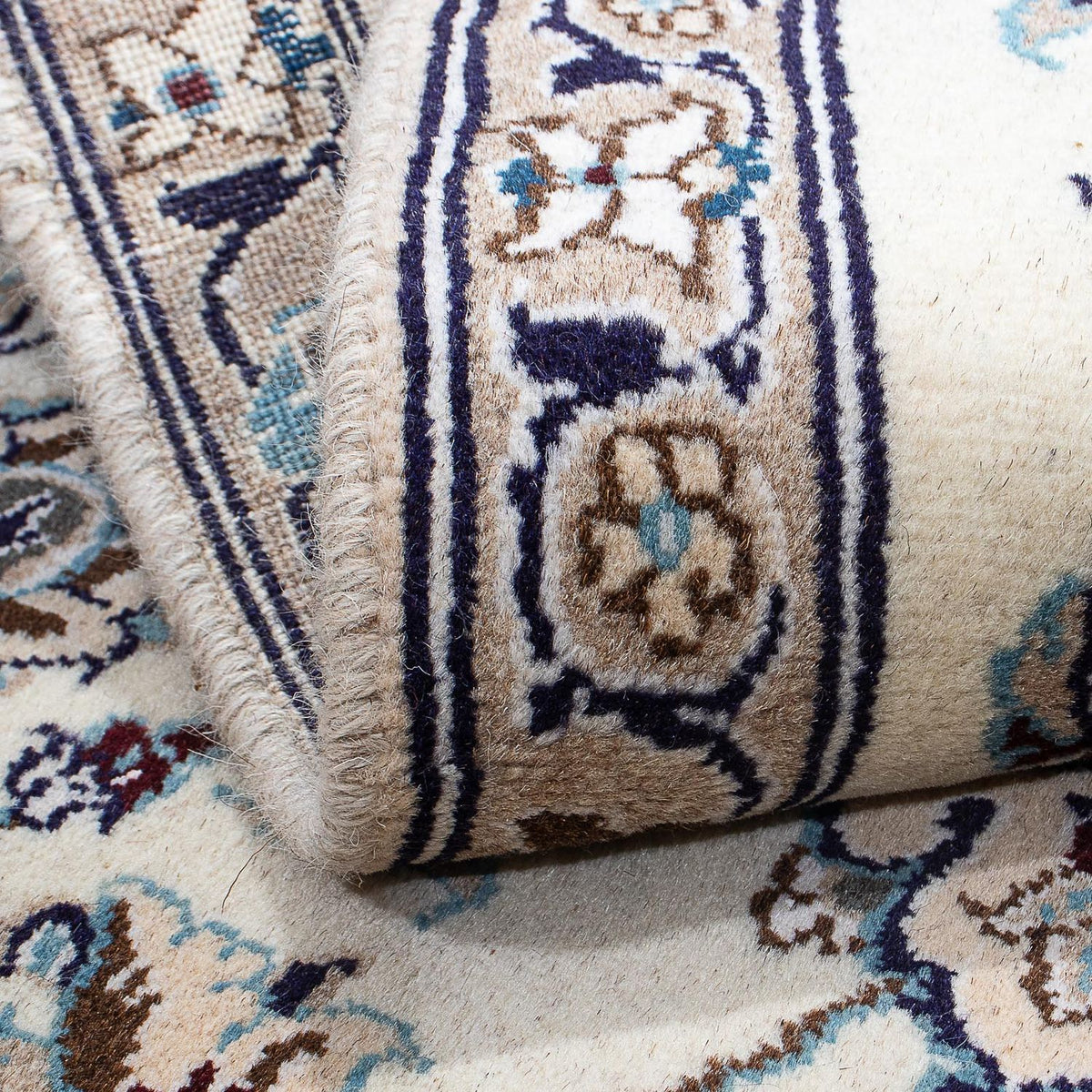 Perzisch tapijt - Nain - 127 x 87 cm - beige