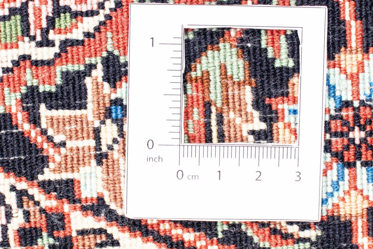 Perzisch tapijt - Bijar rond  - 158 x 158 cm - donkerrood