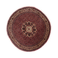 Perzisch tapijt - Bijar rond  - 150 x 150 cm - donkerrood