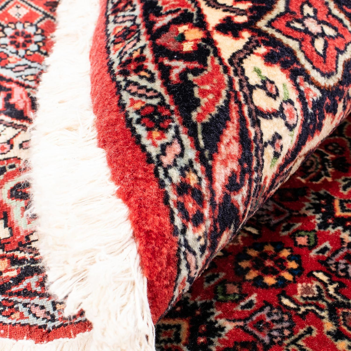 Perzisch tapijt - Bijar rond  - 150 x 150 cm - donkerrood