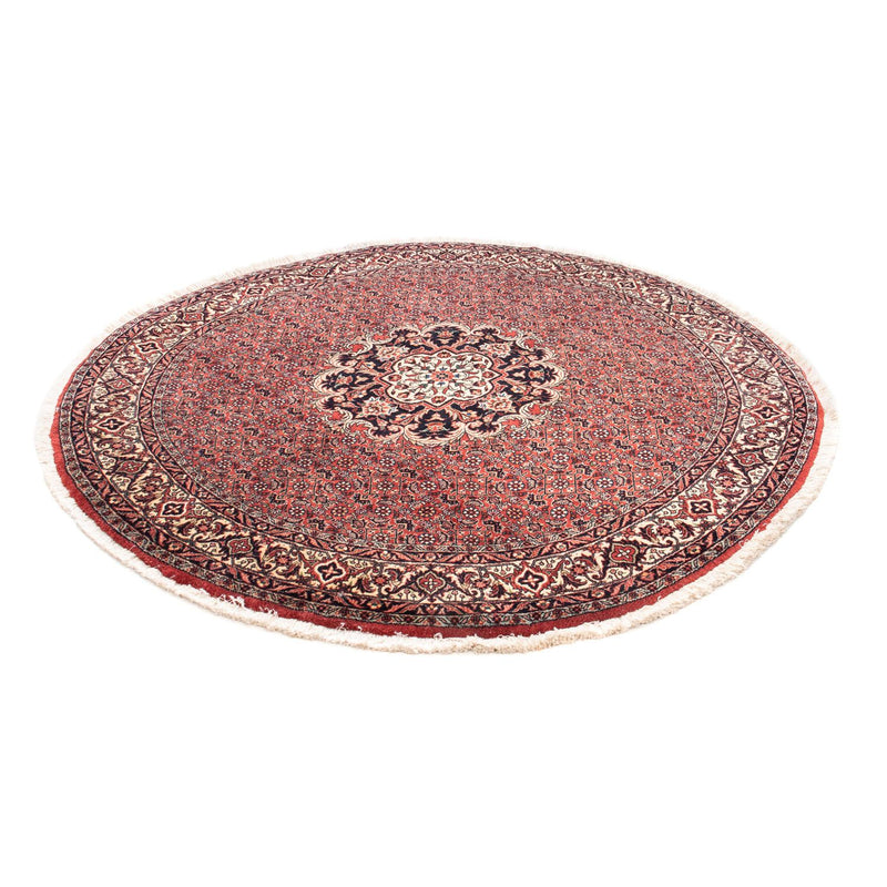 Perzisch tapijt - Bijar rond  - 150 x 150 cm - donkerrood