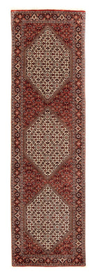 Loper Perzisch tapijt - Bijar - 290 x 82 cm - veelkleurig