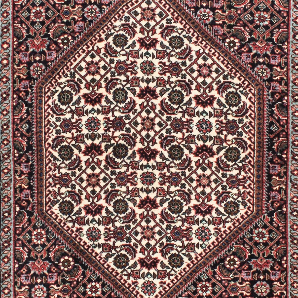 Loper Perzisch tapijt - Bijar - 216 x 72 cm - donkerblauw