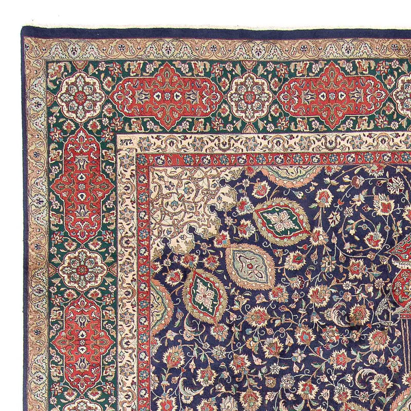 Perzisch tapijt - Tabriz - Royal - 395 x 289 cm - donkerblauw
