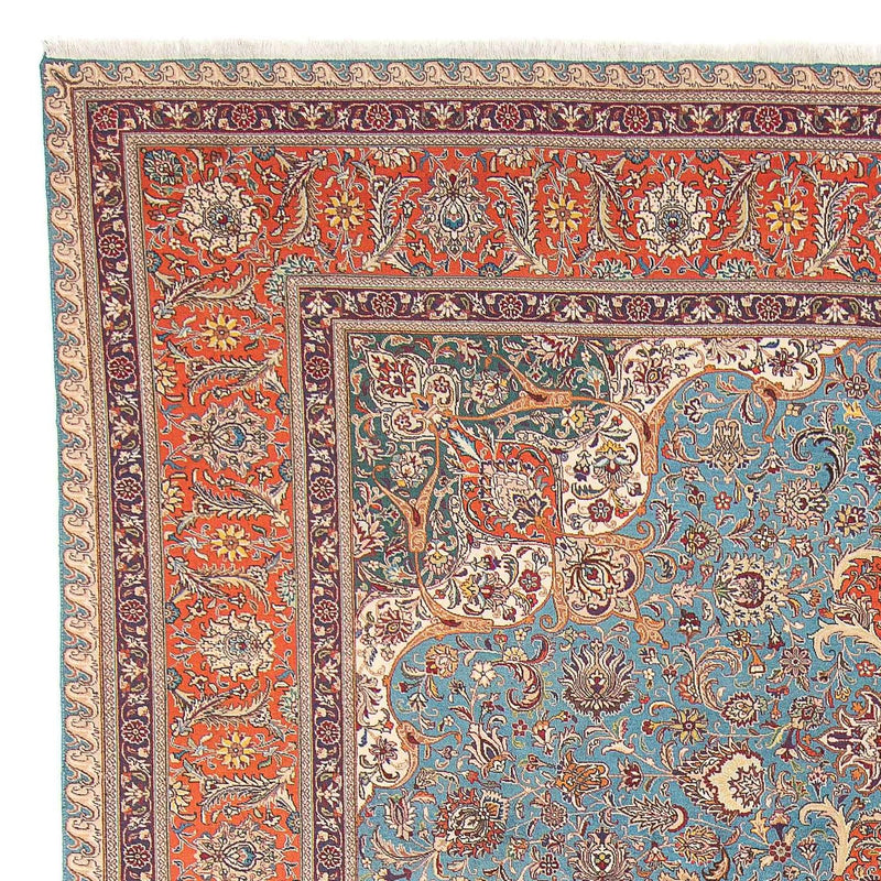 Perzisch tapijt - Tabriz - Royal - 395 x 304 cm - lichtblauw