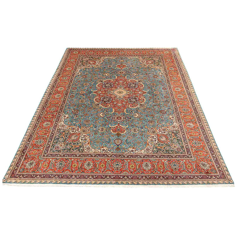Perzisch tapijt - Tabriz - Royal - 395 x 304 cm - lichtblauw