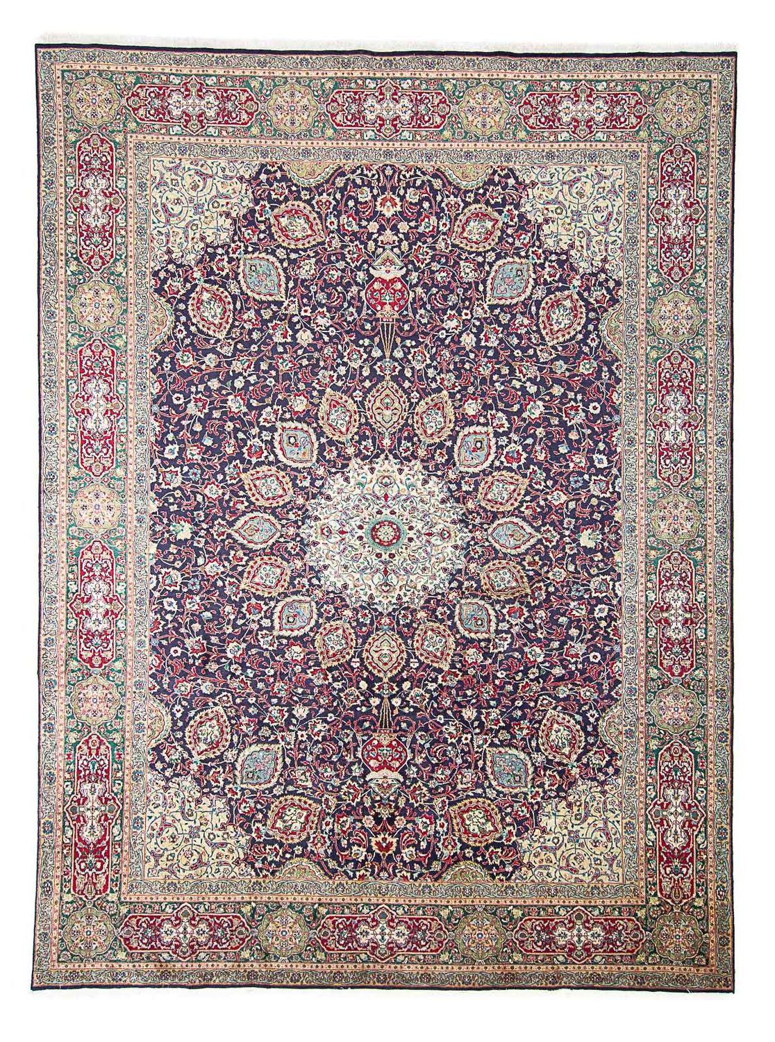 Perzisch tapijt - Tabriz - Royal - 401 x 300 cm - donkerblauw