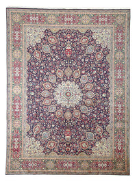 Perzisch tapijt - Tabriz - Royal - 401 x 300 cm - donkerblauw