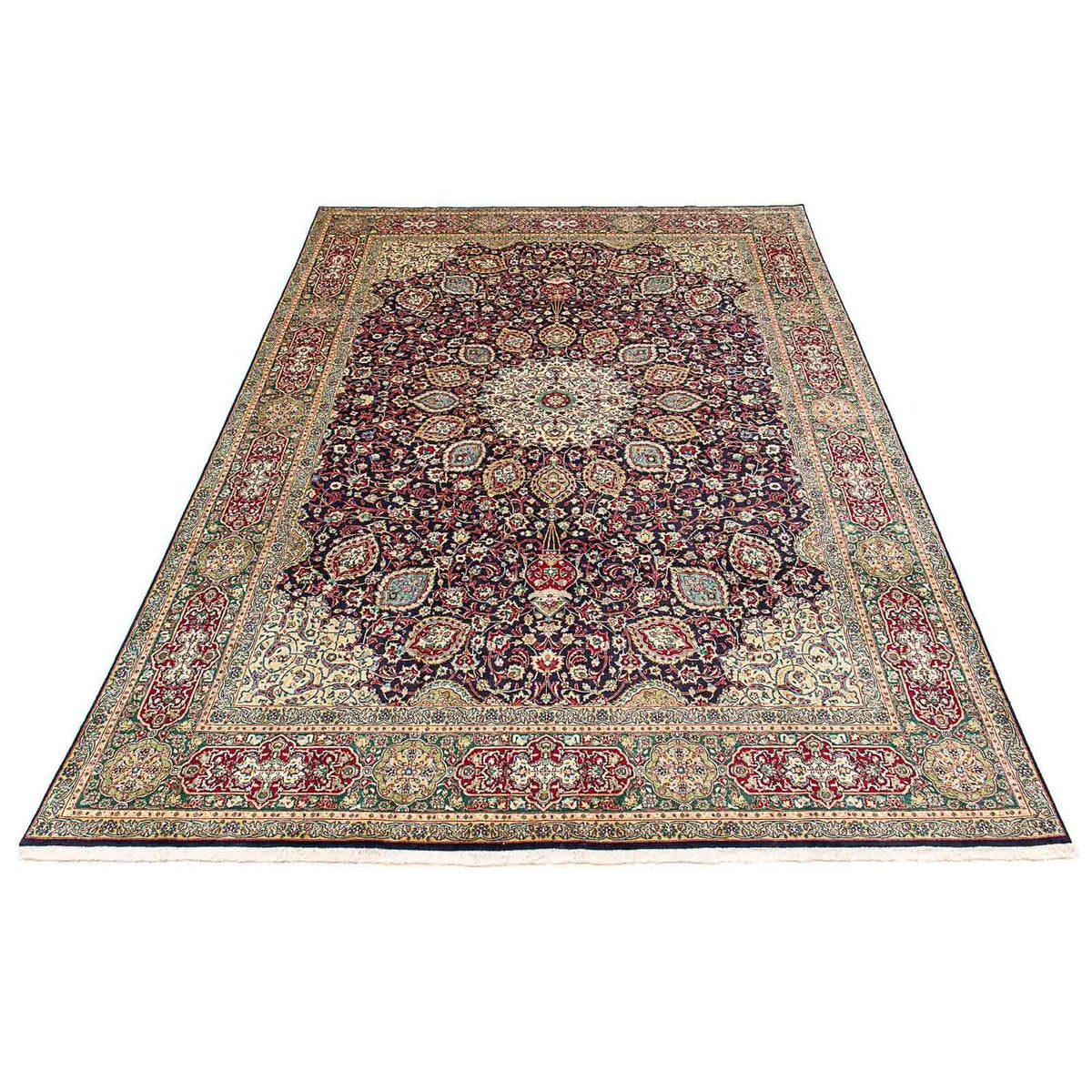 Perzisch tapijt - Tabriz - Royal - 401 x 300 cm - donkerblauw