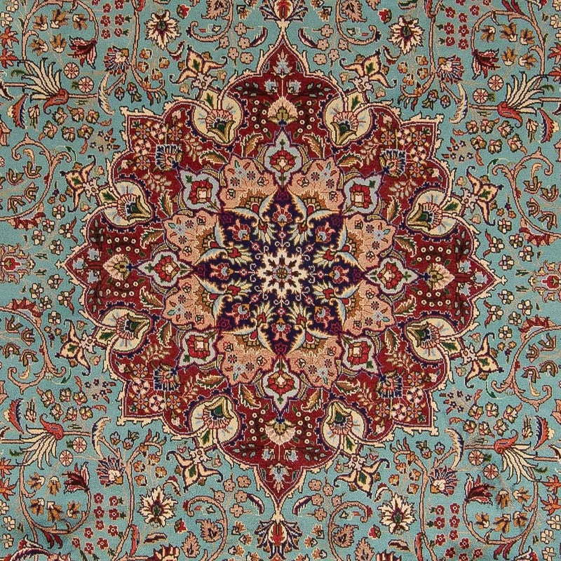 Perzisch tapijt - Tabriz - Royal - 350 x 248 cm - turkoois