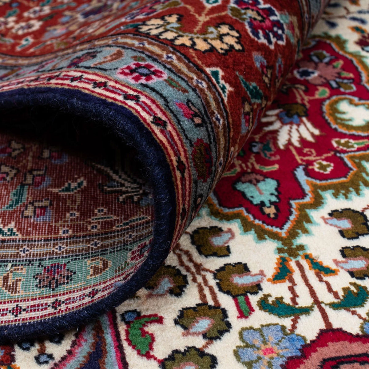 Perzisch tapijt - Tabriz - Royal - 302 x 201 cm - donkerblauw