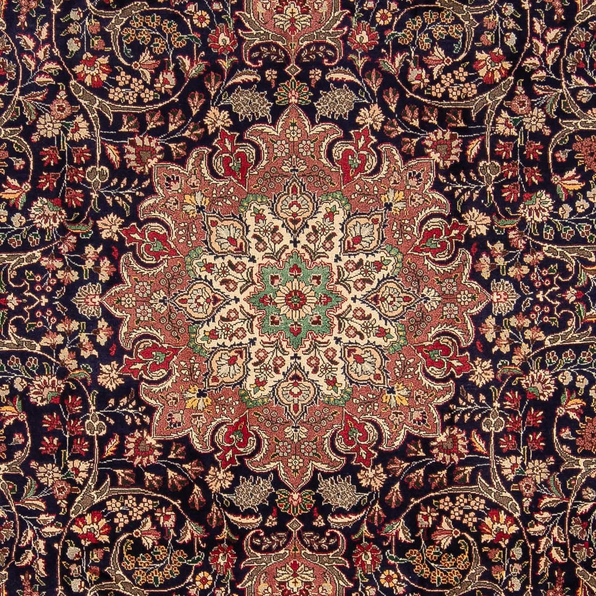 Perzisch tapijt - Tabriz - Royal - 342 x 246 cm - donkerblauw