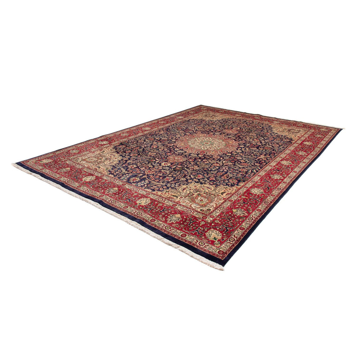 Perzisch tapijt - Tabriz - Royal - 342 x 246 cm - donkerblauw