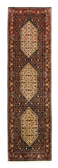 Loper Perzisch tapijt - Bijar - 282 x 73 cm - veelkleurig