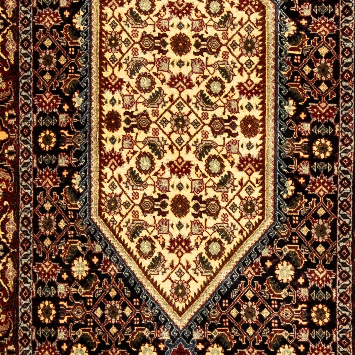 Loper Perzisch tapijt - Bijar - 282 x 73 cm - veelkleurig