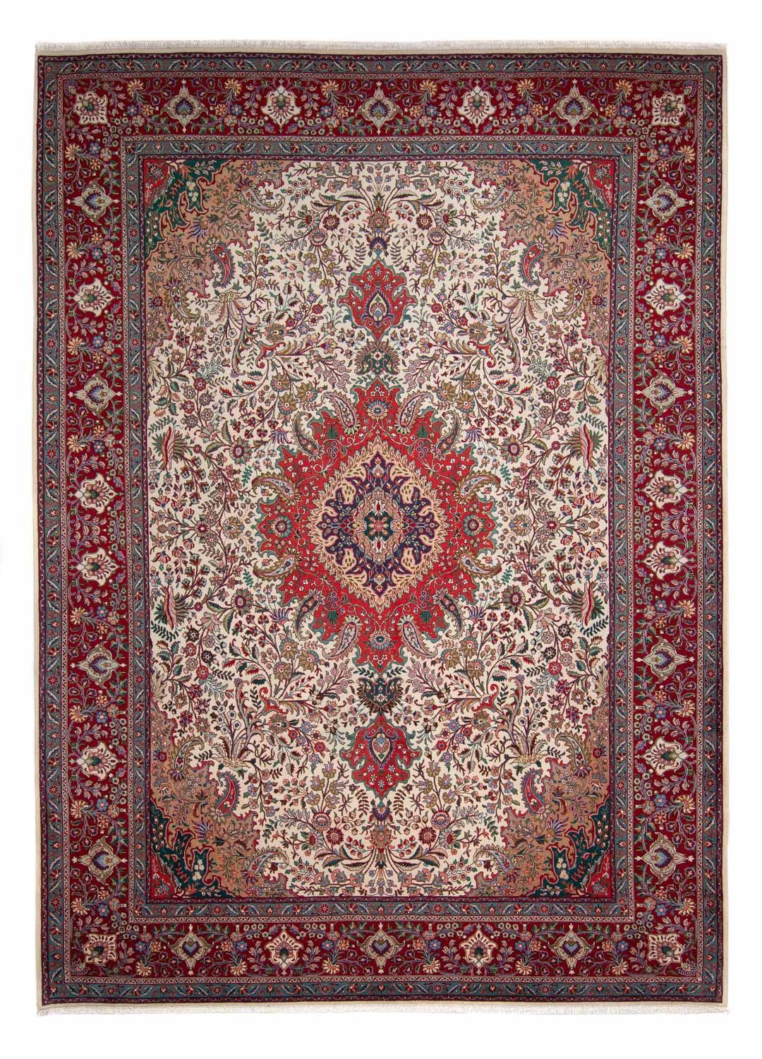 Perzisch tapijt - Tabriz - Royal - 348 x 255 cm - rood