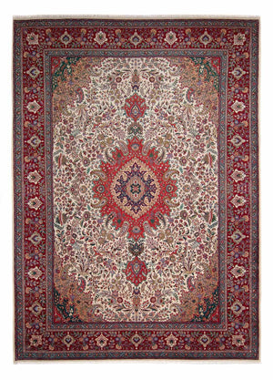 Perzisch tapijt - Tabriz - Royal - 348 x 255 cm - rood
